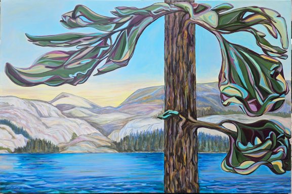 Vantage Point, Acrylic on canvas, 60 x 40"